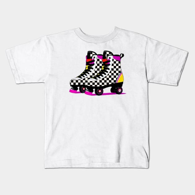 Checkered Past Kids T-Shirt by L'Appel du Vide Designs by Danielle Canonico